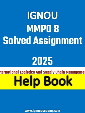 IGNOU MMPO 8 Solved Assignment 2025